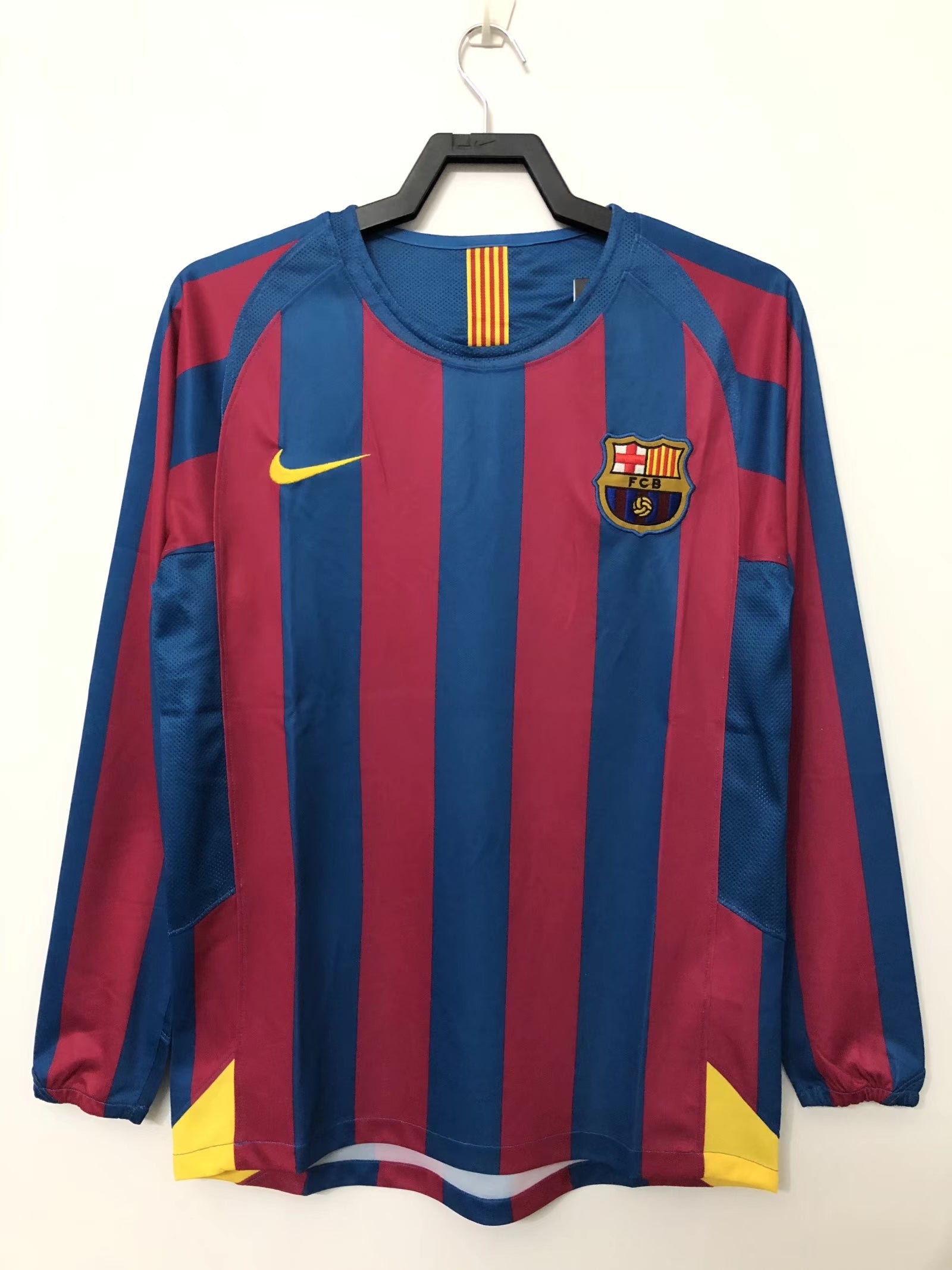 FC Barcelona 05-06シーズン　ホーム　長袖　メンズｌ 25-26 Barcelona Home Long Sleeve Jersey