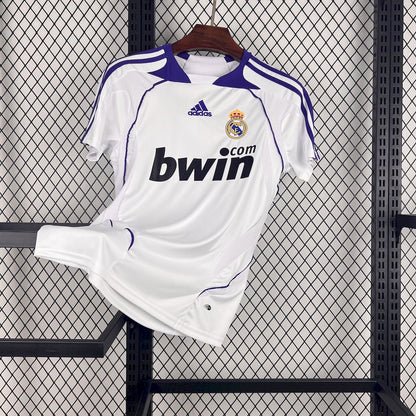 Real Madrid 07-08 Home short sleeve