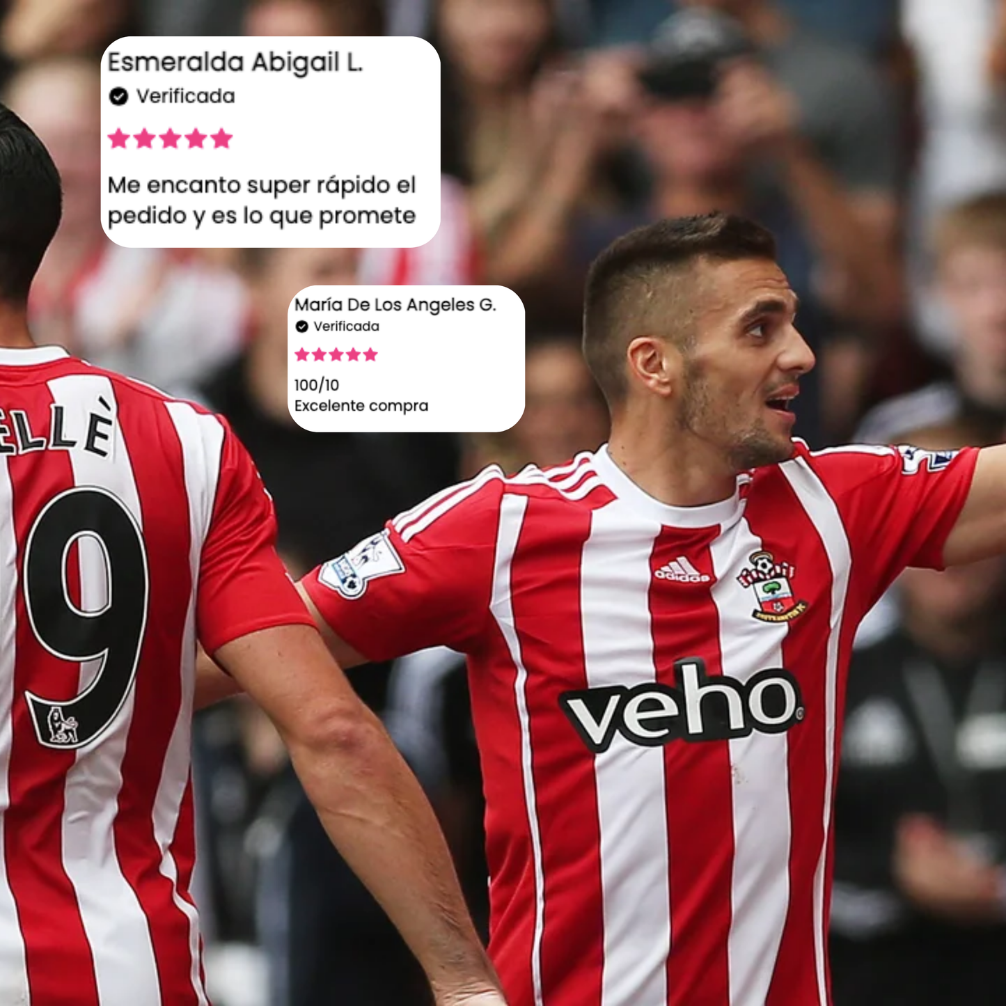 Southampton 2015-16 Local Virgil Van Dijk #17 — Liquidación talla M