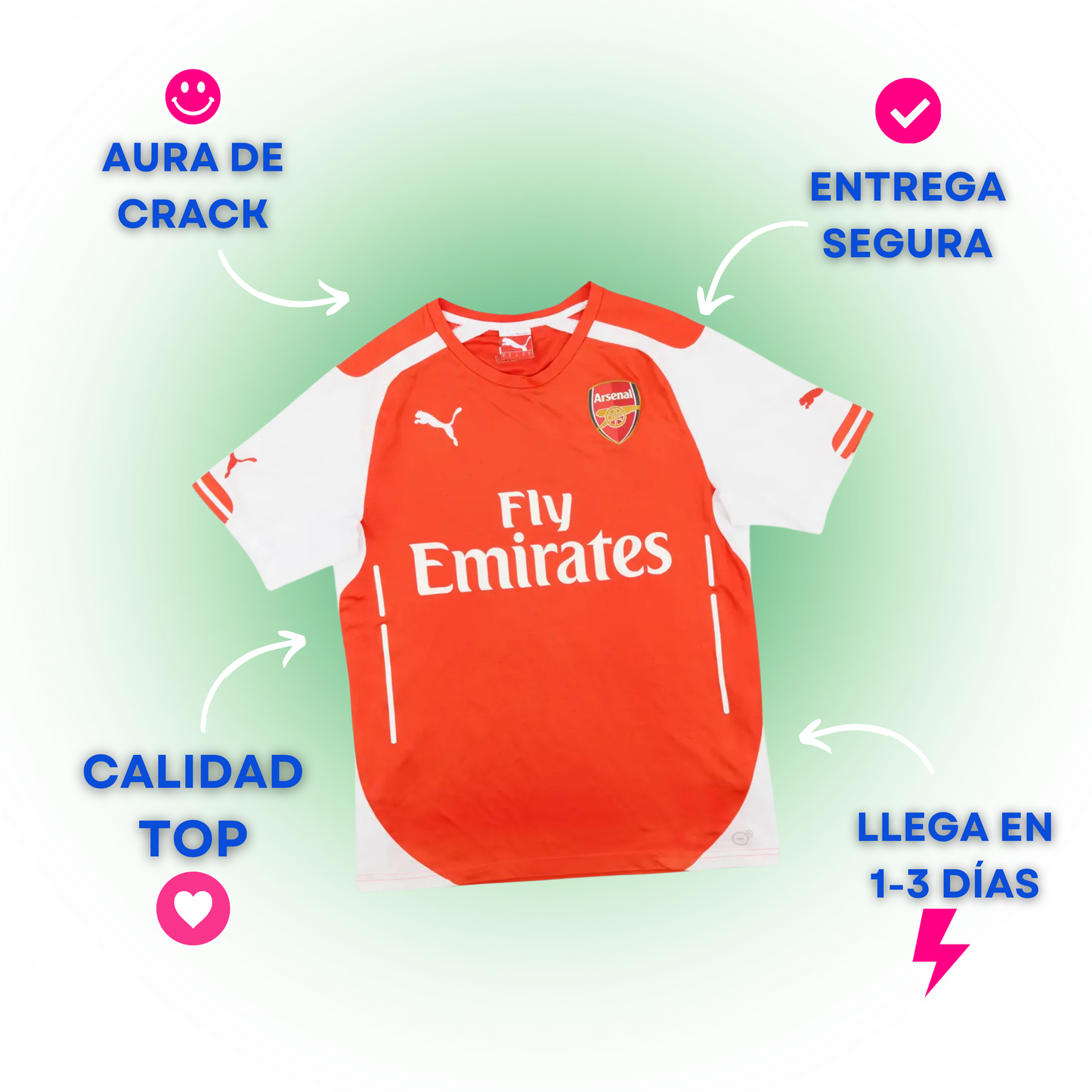 Arsenal 2014-15 Local Mesut Özil #11 — Liquidación talla L