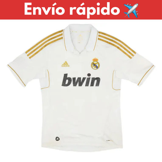 Real Madrid 2011-12 Local Adidas Dorado — Liquidación talla S