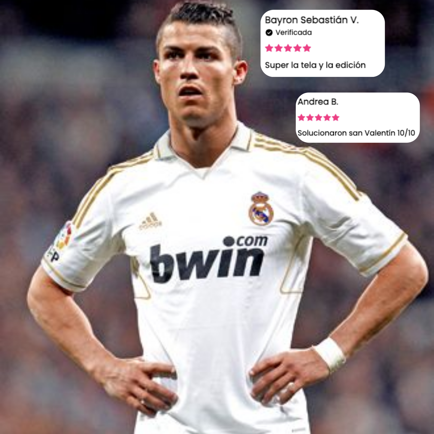 Real Madrid 2011-12 Local Adidas Dorado — Liquidación talla S