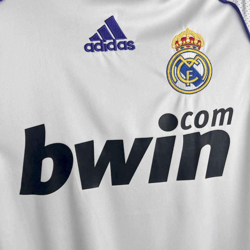 Real Madrid 07-08 Home short sleeve – Club de Jerseys