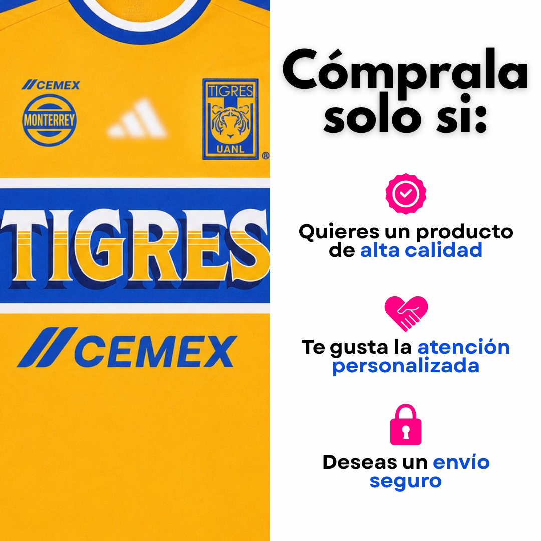 Tigres 2026/27 local versión jugador