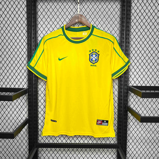 Brazil 1998 Home Short Sleeve