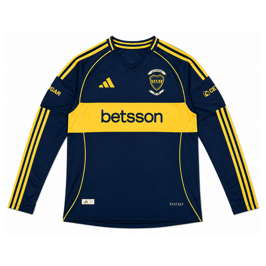 Boca Juniors Local Manga Larga 2025/26 Versión Jugador - Edición Especial 120 Aniversario