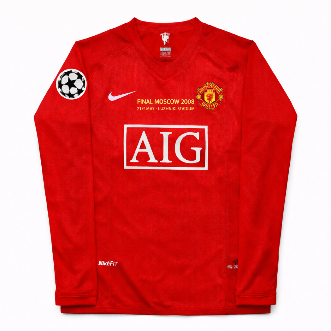 Manchester United 07-08 Local manga larga