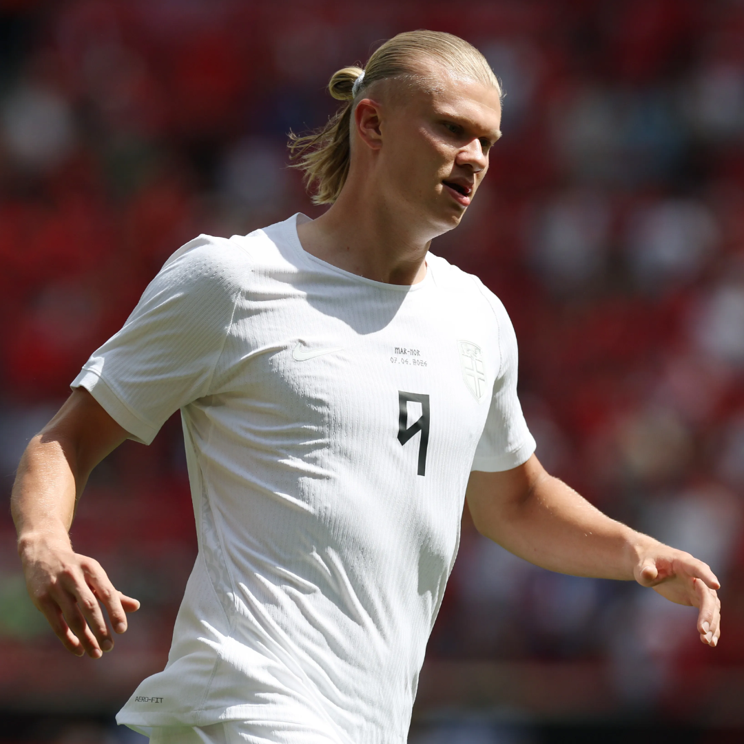 Noruega Mundial 2026 uniforme blanco versión jugador