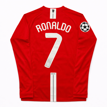 Manchester United 07-08 Local manga larga