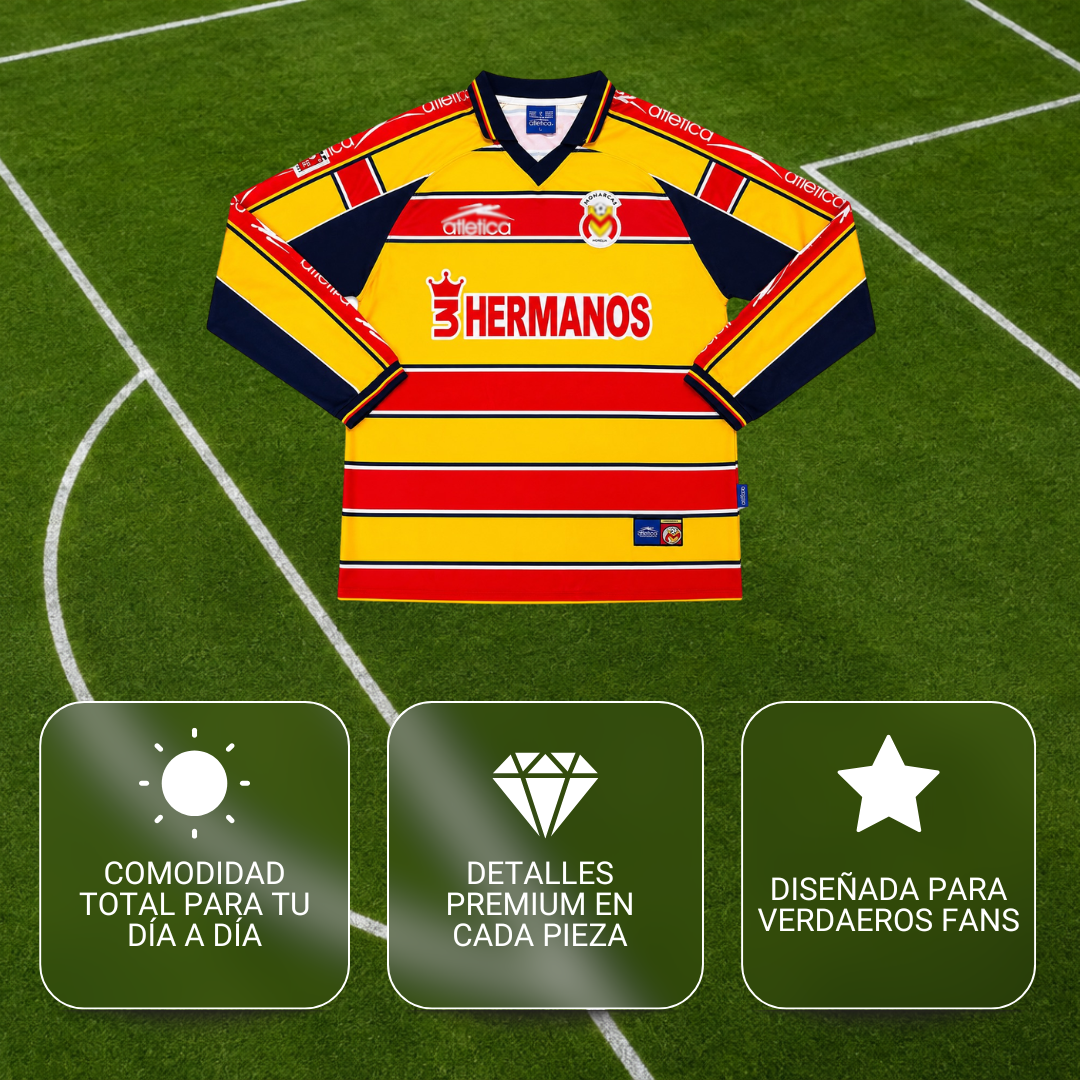 Monarcas Morelia retro jersey manga larga