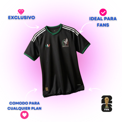 Mexico 2026 Tercero negro versión fan