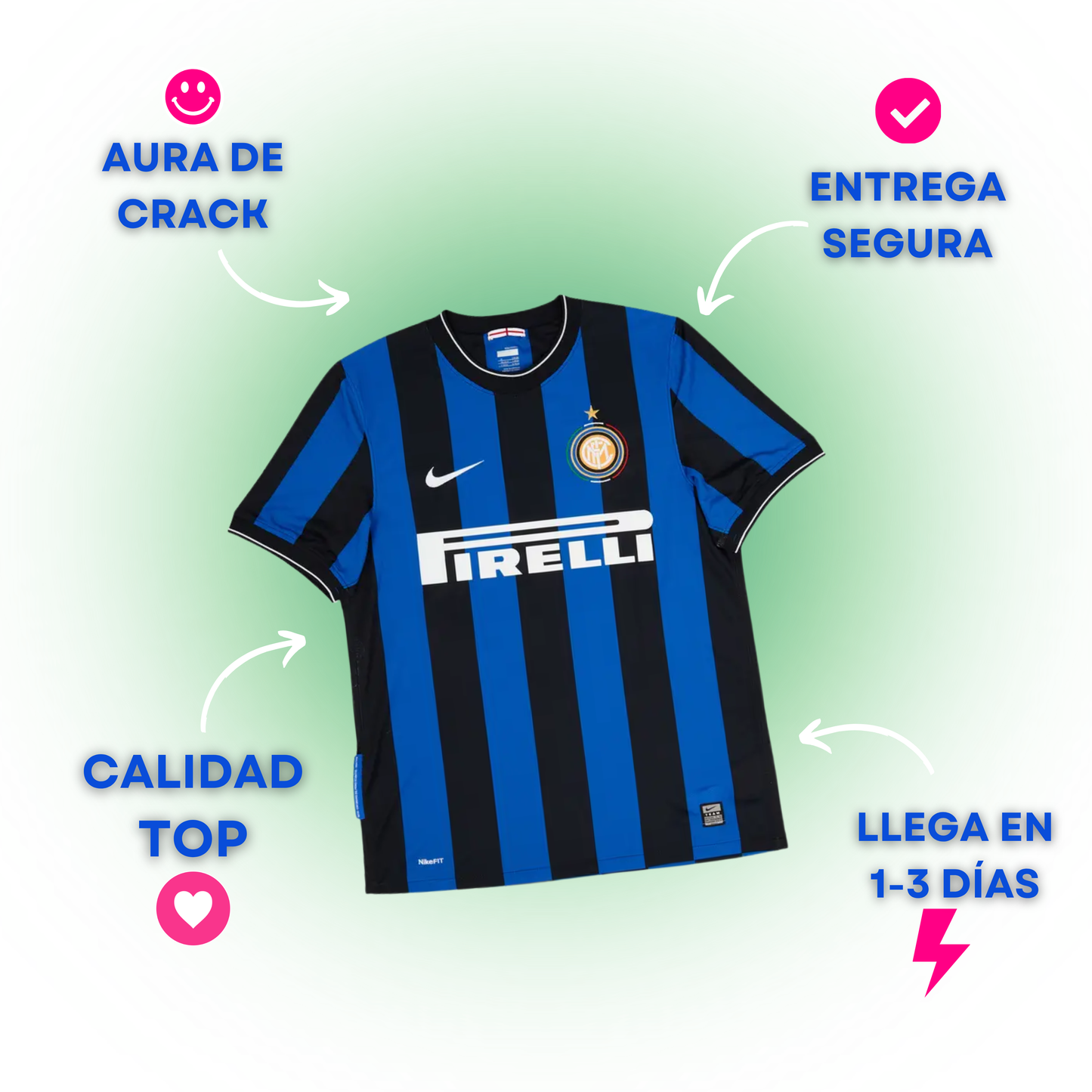 Inter Milan 2009-10 Local Triplete — Liquidación talla XL