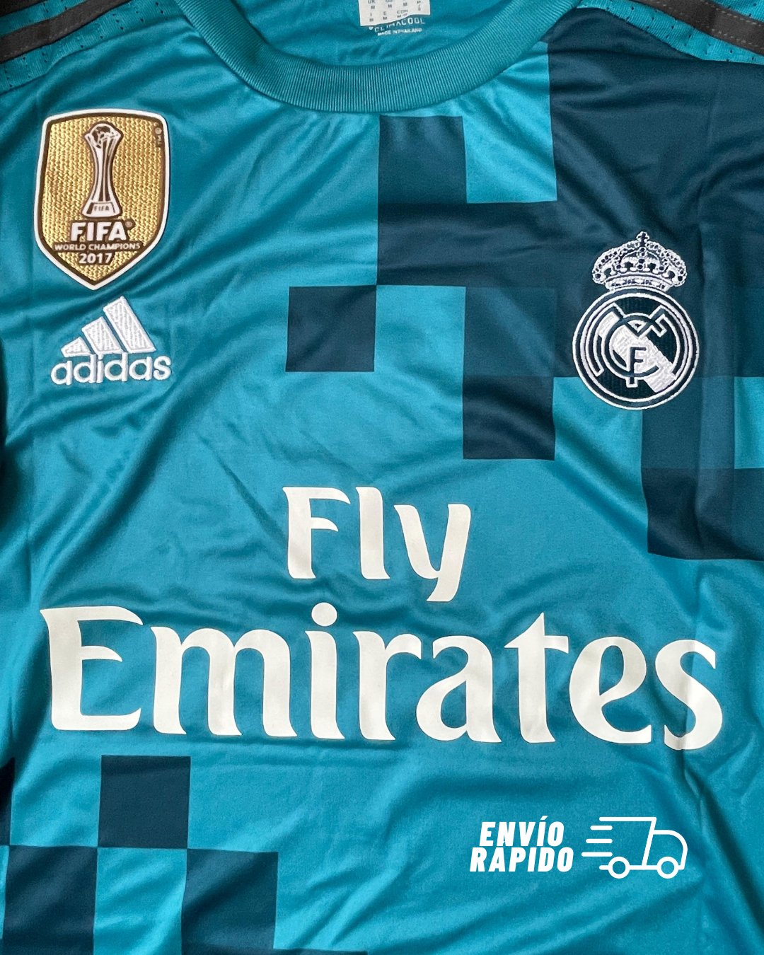 Real Madrid 17/18 Local manga corta - ENVÍO RÁPIDO