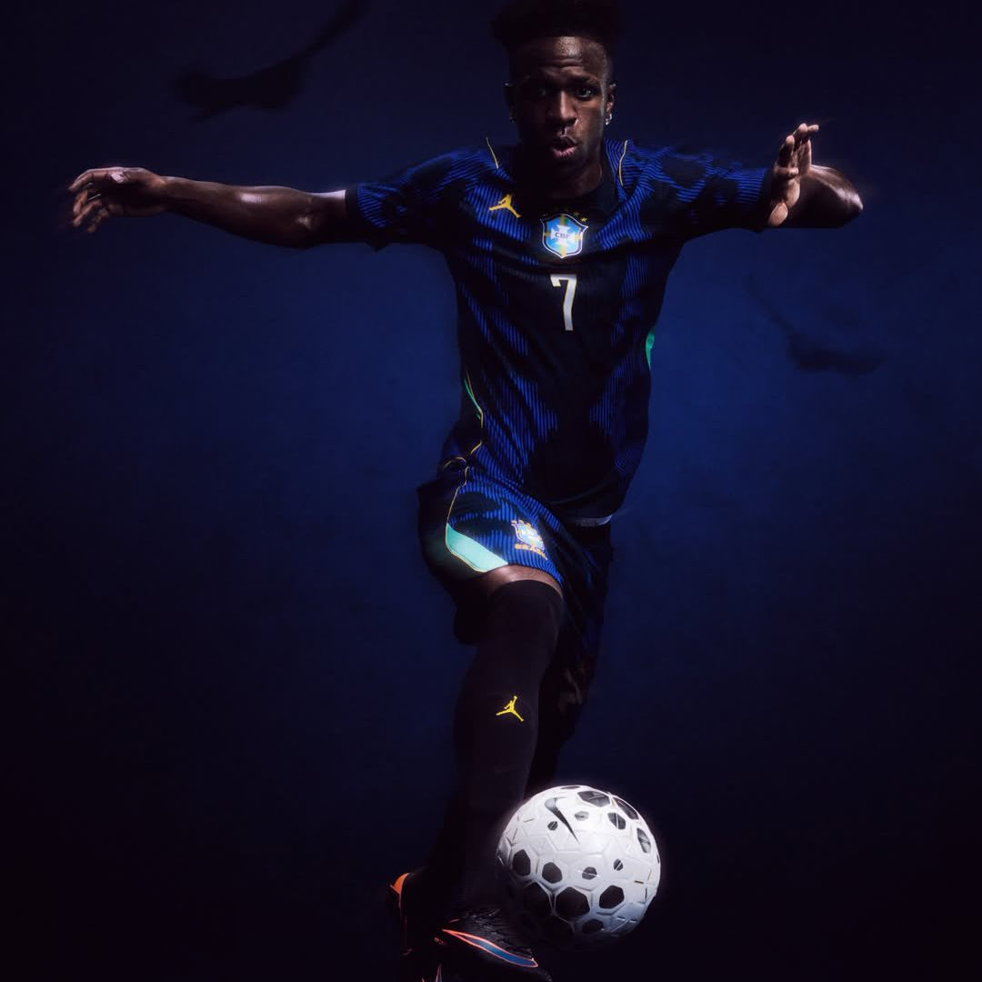 Brasil Mundial 2026 Jordan Visitante versión jugador