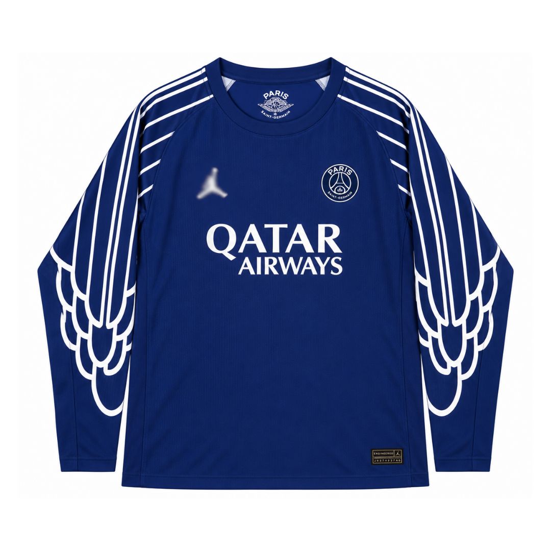 PSG Jordan Wings 2024-25 Alternativa manga larga versión fan