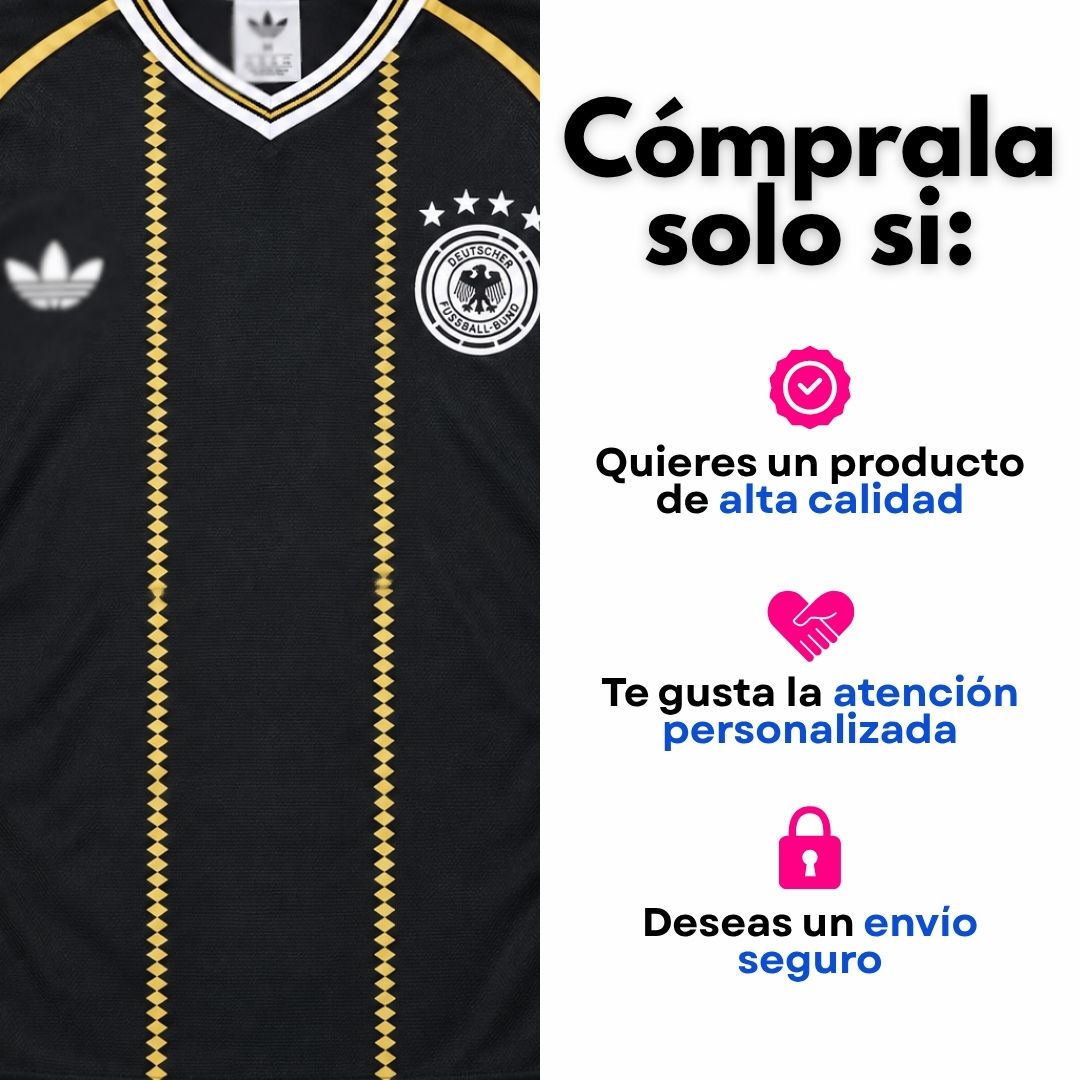 Alemania 2026 negro conmemorativo versión jugador