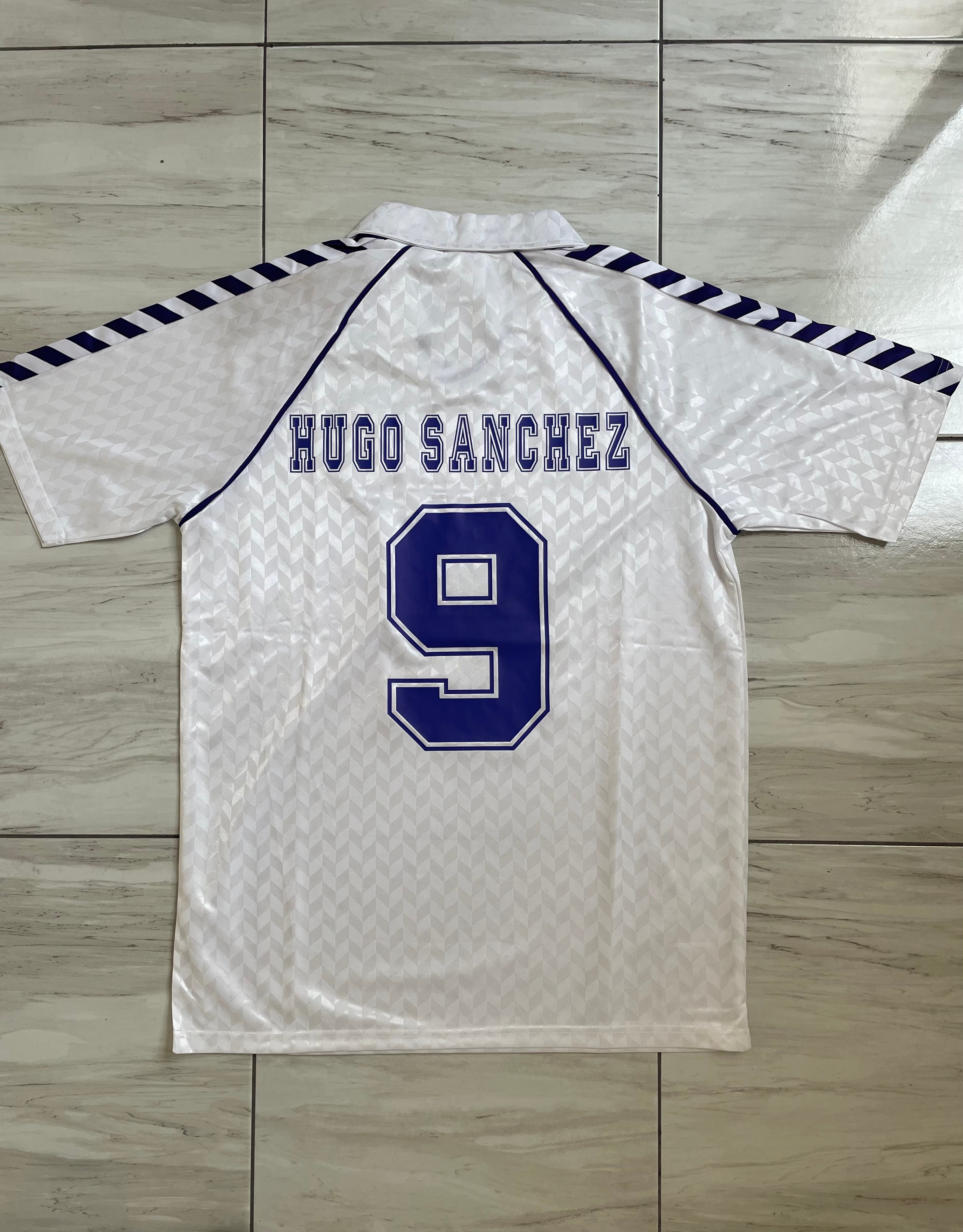 Real Madrid 86 87 Home Short Sleeve