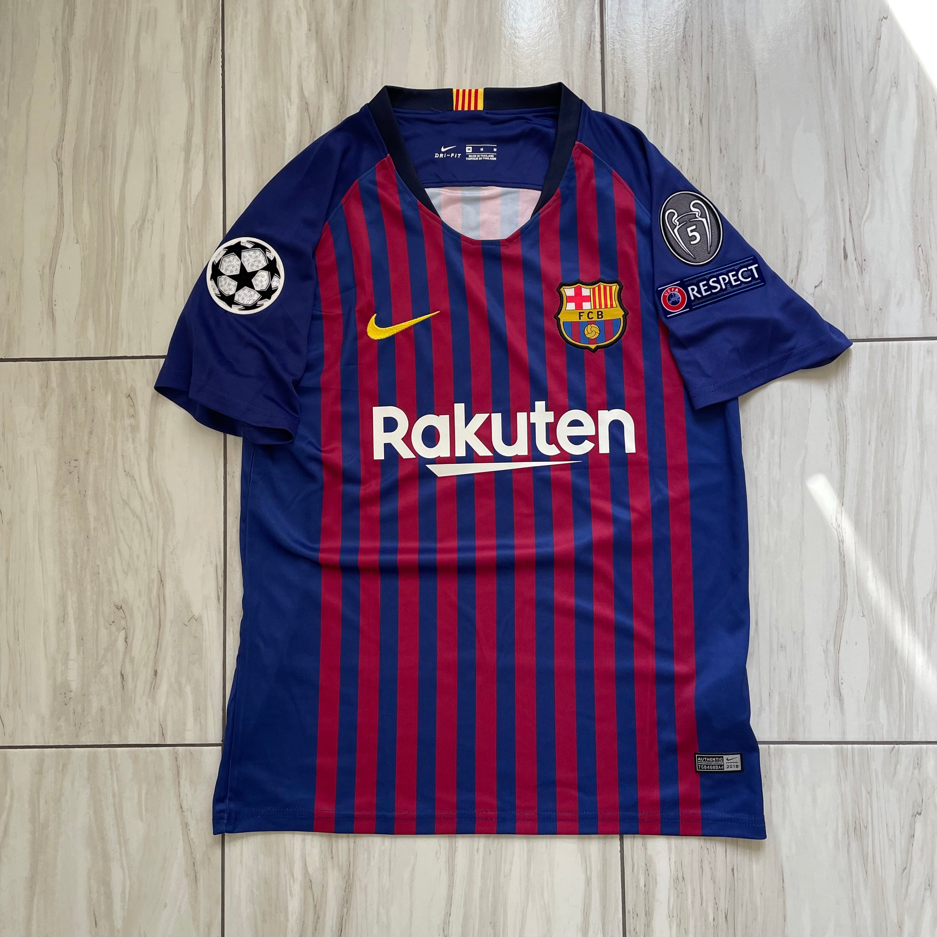 Barcelona champions league jersey 2018 best sale