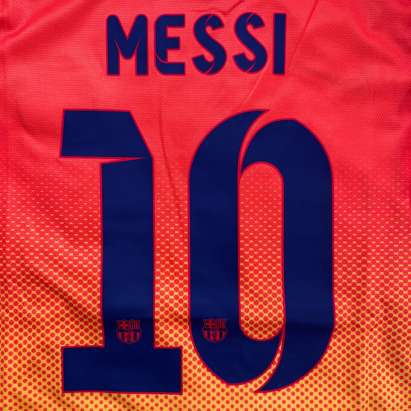 Barcelona 2012-13 Visita Messi #10 — Liquidación talla XL
