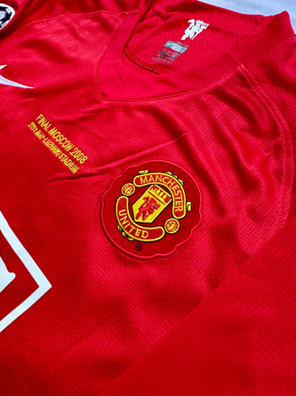 Manchester United 07/08 Local manga larga - ENVÍO RÁPIDO