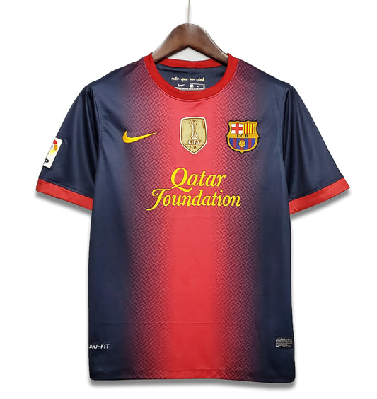 Barcelona 12-13 Home Short Sleeve