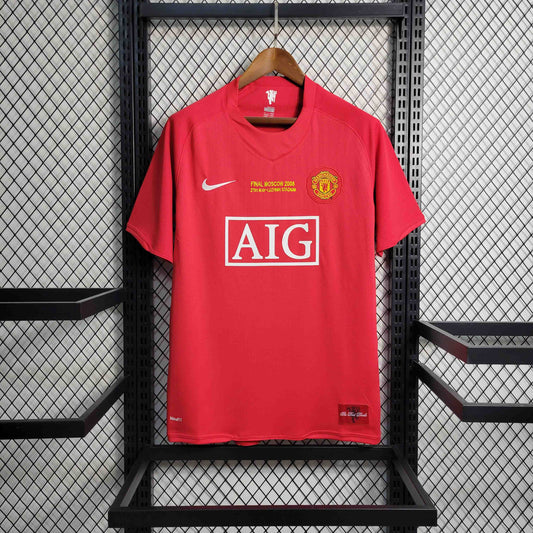 Manchester United 07-08 Home short sleeve