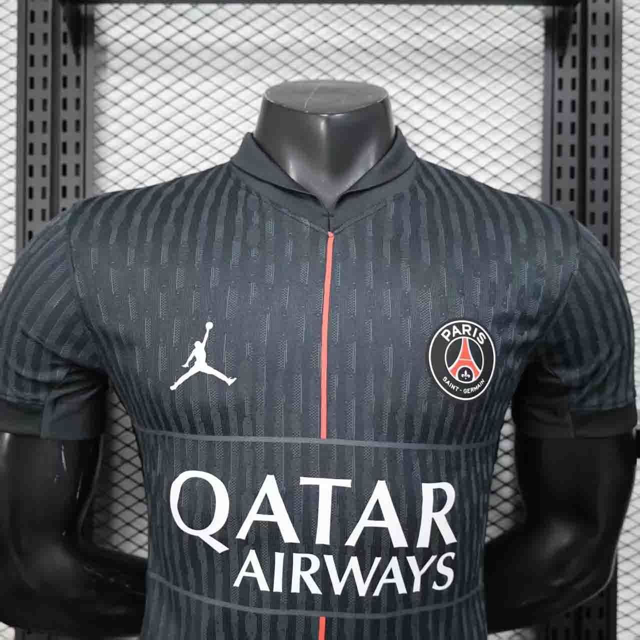 PSG 25-26 Jordan Negro 4th Kit – Versión Jugador