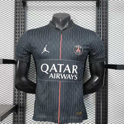 PSG 25-26 Jordan Negro 4th Kit – Versión Jugador