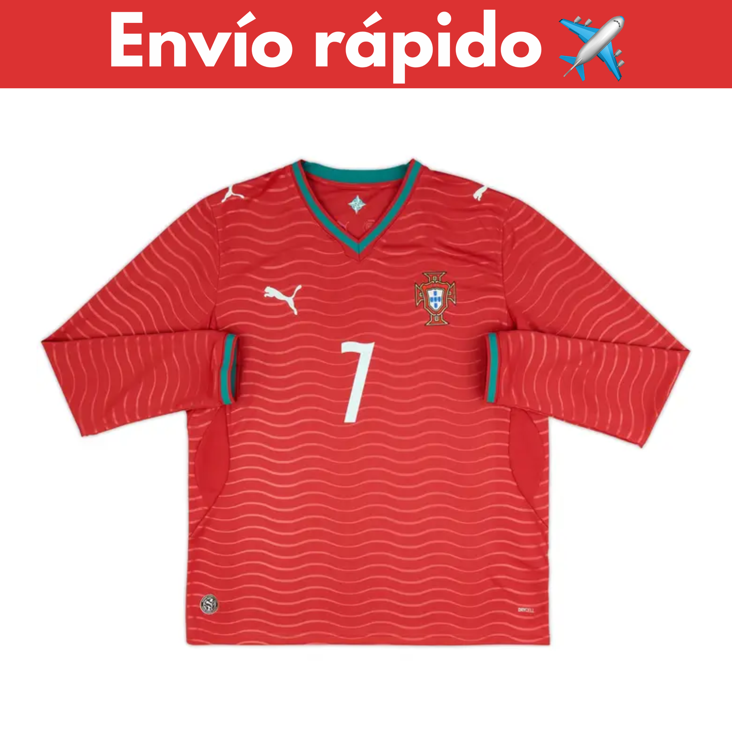 Portugal Local Mundial 2026 Manga Larga versión jugador