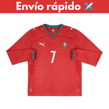 Portugal Local Mundial 2026 Manga Larga versión jugador