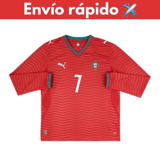 Portugal Local Mundial 2026 Manga Larga versión jugador