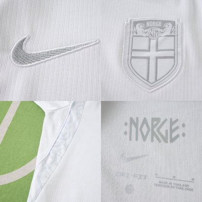 Noruega Mundial 2026 uniforme blanco versión fan