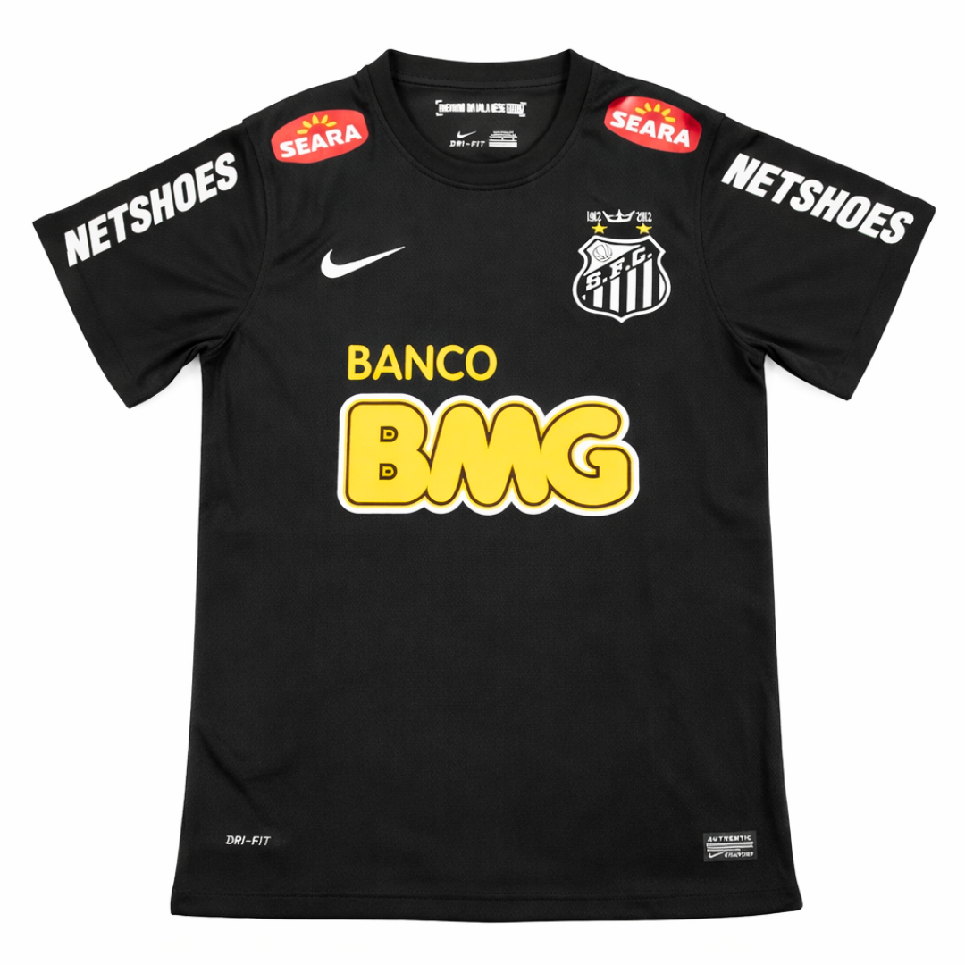 Santos 12-13 negra manga corta